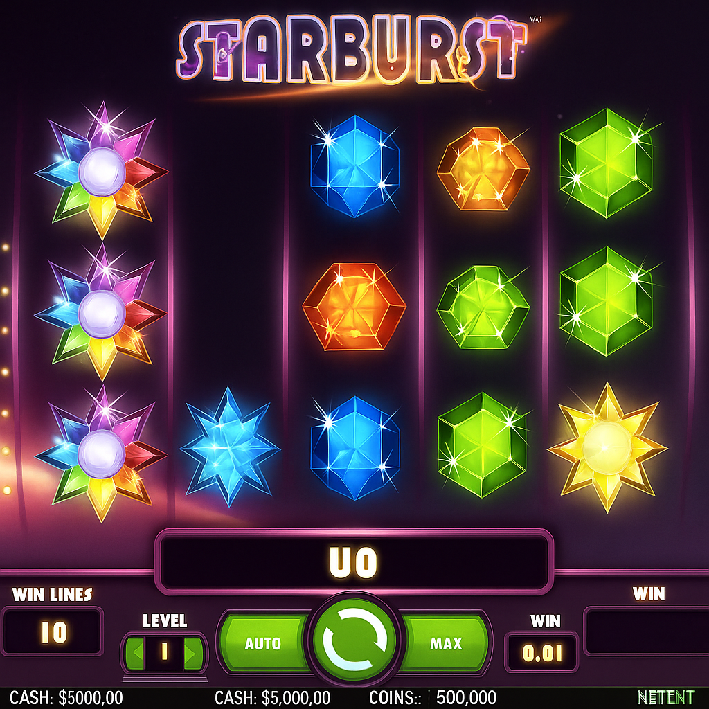Rabona - Starburst Slot Game - NetEnt