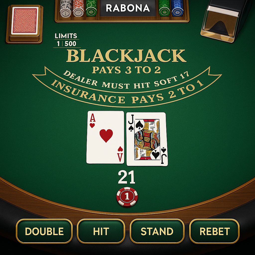 Rabona Casino - Blackjack Table Game - Play Online